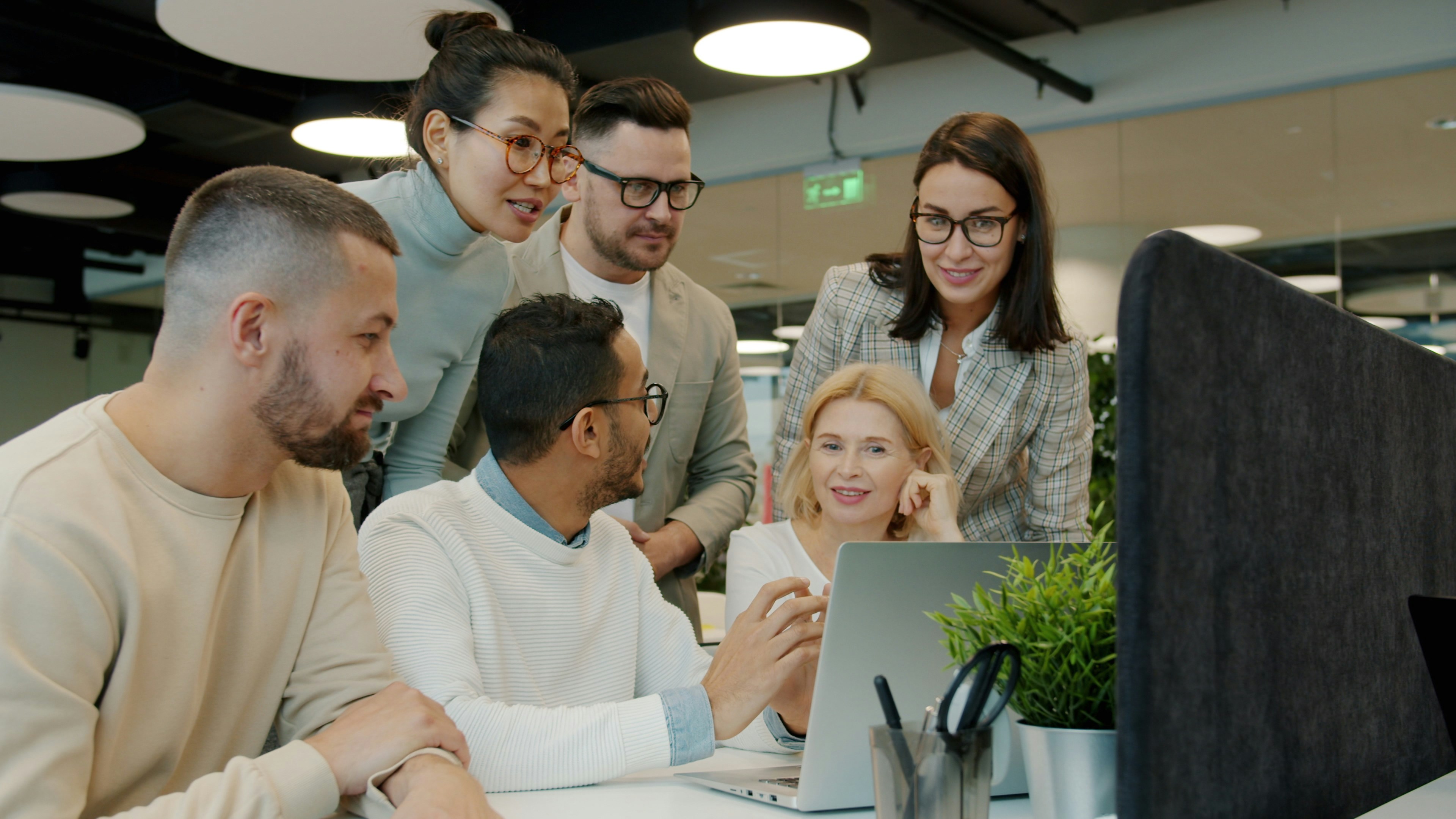 Team collaborating on business process automation with AI agents